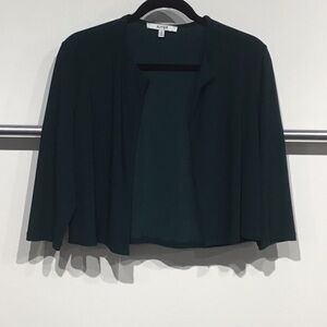 Sympli Evergreen crop bolero cardigan